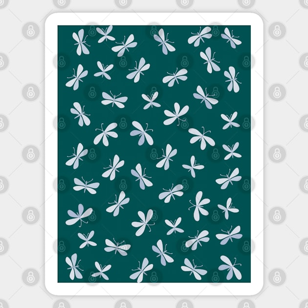 gray dragonflies Magnet by mkbl